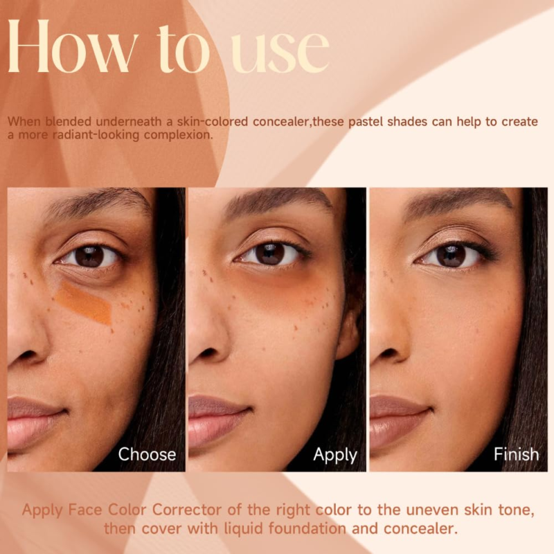 DEROL Face Concealer Foundation Color Corrector - Image 2