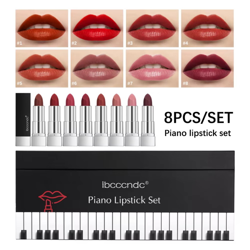 IBCCCNDC Velvet Matte Lipstick 8Pcs/Set
