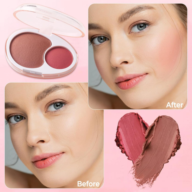 UCANBE Cream Dual Lightweight Highly Pigmented Blush（05#Crepe） - Image 2