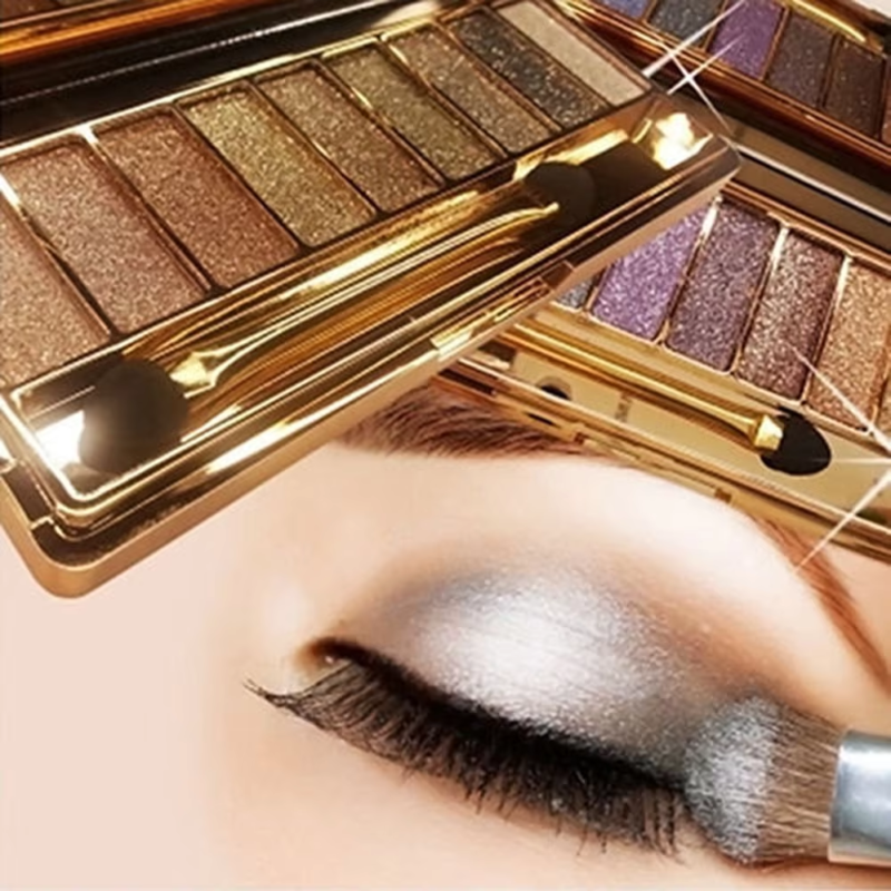 GIRL MAKEUP New 9 Colors Eyeshadow Palette, Ladies Diamond - Image 2