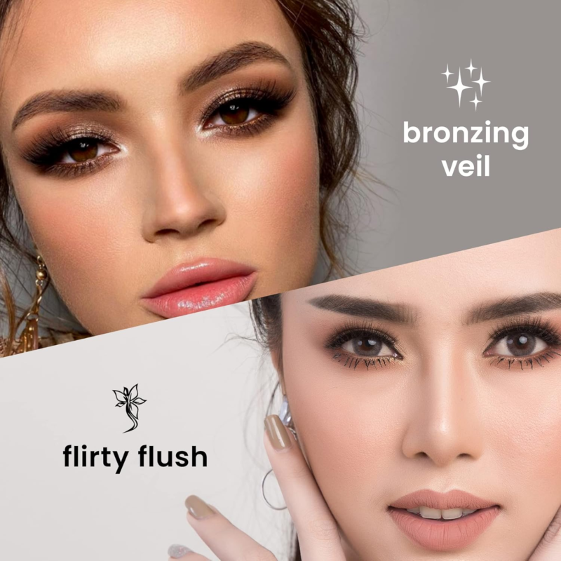 CCOLOR Make up Set Highlighter Palette & Blush Palette - Image 2