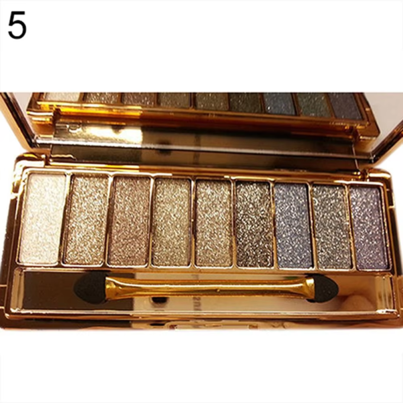 GIRL MAKEUP New 9 Colors Eyeshadow Palette, Ladies Diamond