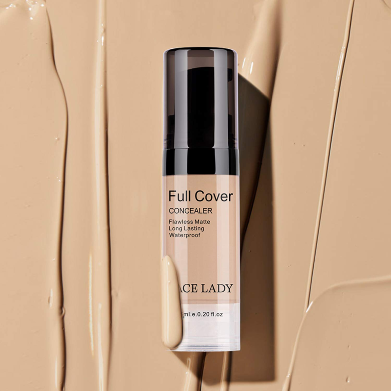 Pro Full Cover Liquid Concealer, Waterproof Smooth Matte Flawless Finish Creamy Concealer Foundation Corrector for Eye Dark Circles Spots Face Concealer Makeup Base, 6Ml/0.20Fl Oz - Image 7