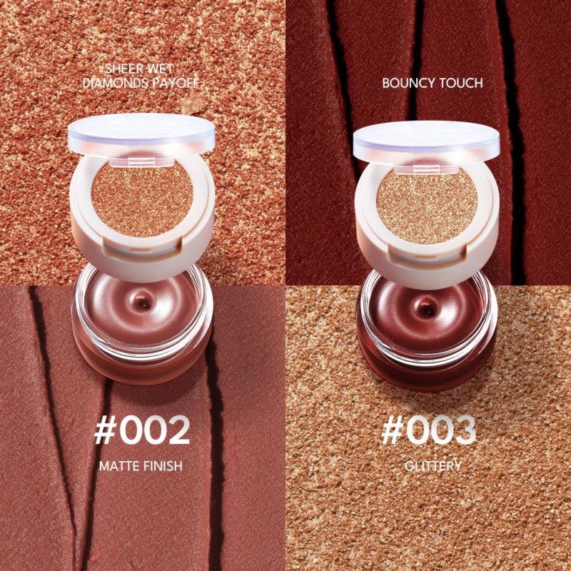 IMAKEUPNOW Cream Blush for Cheeks and Eye Make up Sets 2PCS (002 & 003) - Image 2