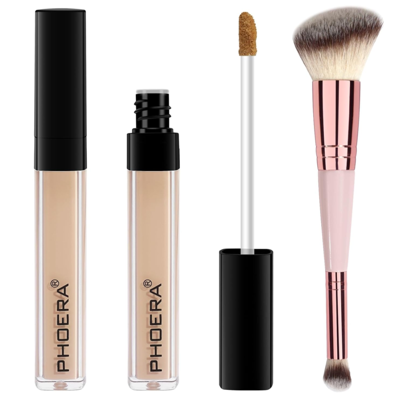 PHOERA Concealer, Lightweight, Full Coverage Make-up Set(101#LIGHT)