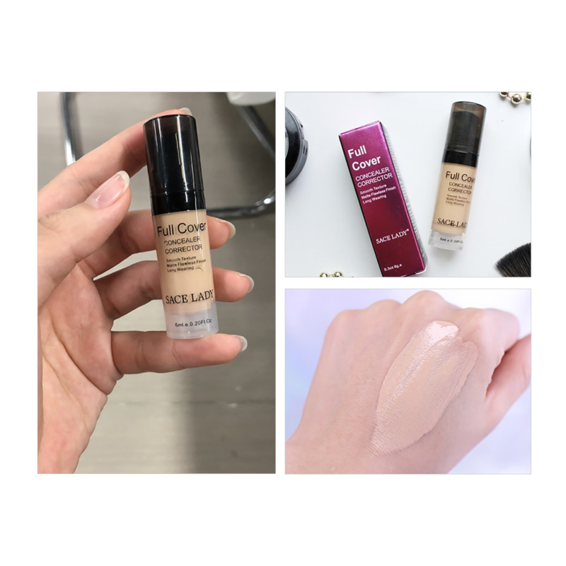 Pro Full Cover Liquid Concealer, Waterproof Smooth Matte Flawless Finish Creamy Concealer Foundation Corrector for Eye Dark Circles Spots Face Concealer Makeup Base, 6Ml/0.20Fl Oz - Image 8