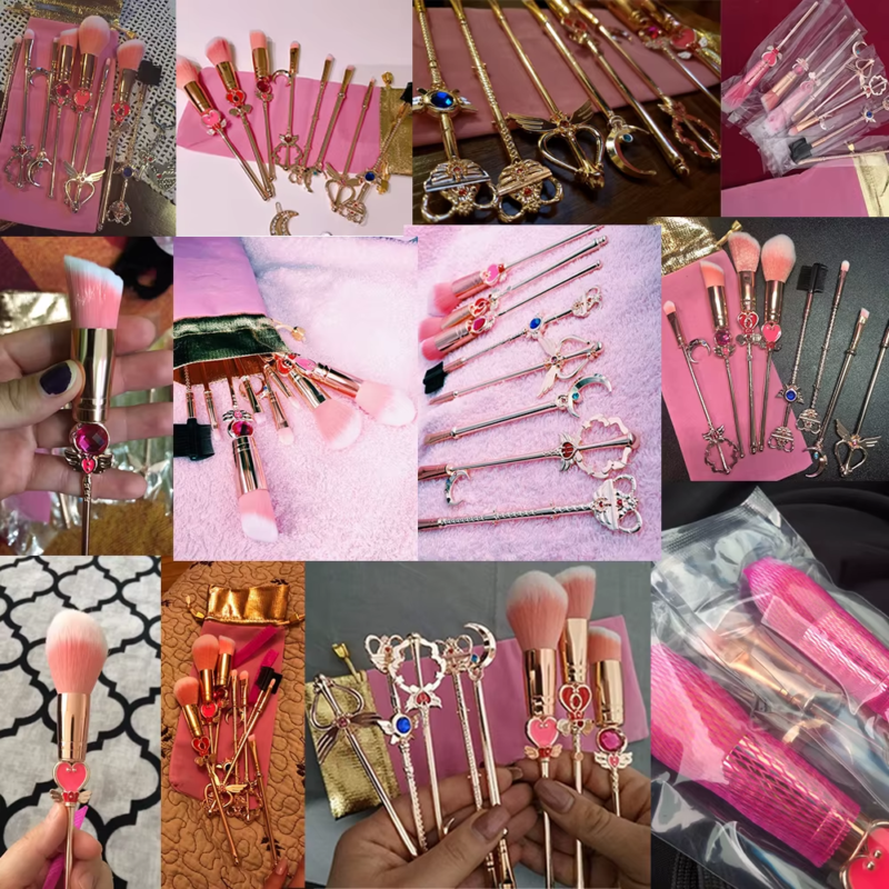 KE FENG Hot Anime Cosmetic Makeup Brushes Set