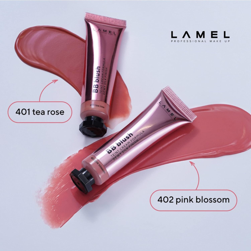 LAMEL Lightweight Long-Lasting Pink Liquid Blush - 402 - Image 3