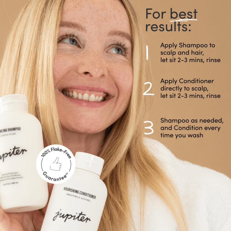 JUPITER Formulated Anti-Dandruff Shampoo & Conditioner, for Flaky, Itchy, Oily, Dry Scalp - Image 5