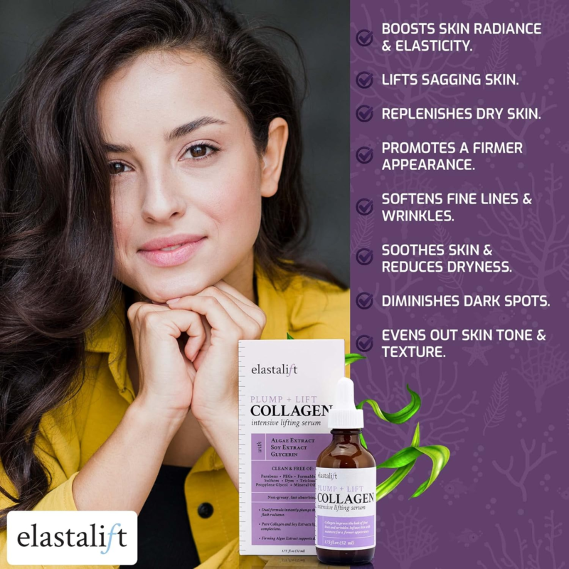 ELASTALIFT Anti-Wrinkle Collagen Face Serum Skin Tightening, Lift, Plump, & Firm Sagging Skin - Image 2