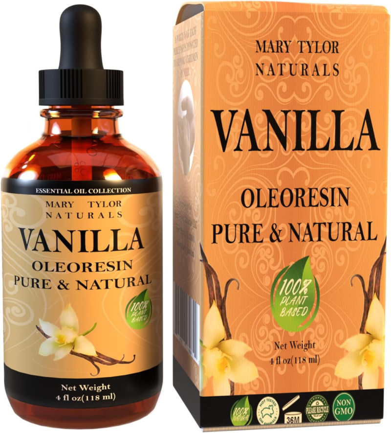 MARY TYLOR NATURALS Vanilla Oleoresin Oil (4 Oz), Premium Therapeutic Grade
