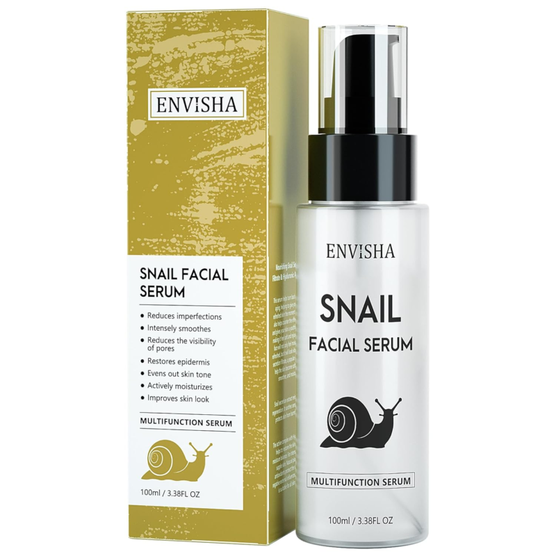 ENVISHA SNAIL Facial Serums,Hydrating with Snail Secretion Filtrate for Dull Skin & Fine Lines, Skin Nutrition