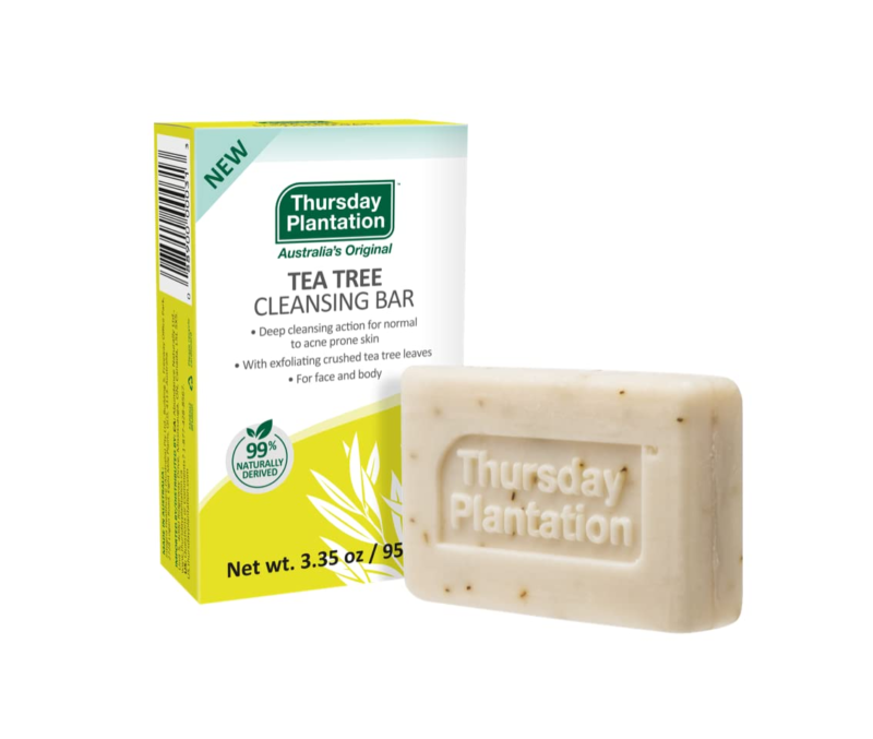 TEA TREE Cleansing Bar for Acne-Prone Skin on Face and Body