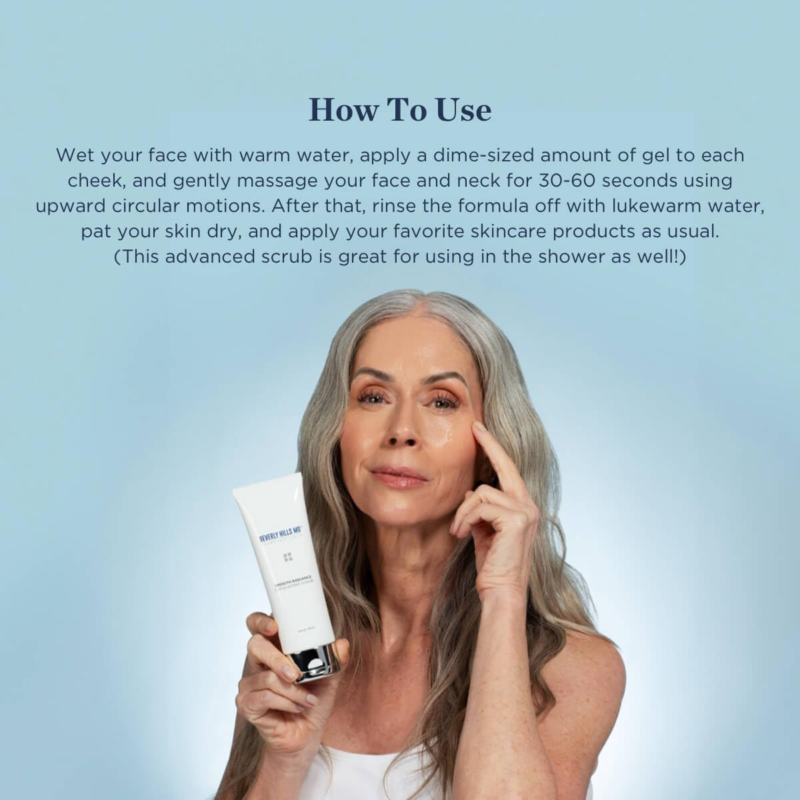 BEVERLY HILLS MD Anti-Aging Exfoliating Scrub Daily Gel Formula, Target Dead Skin Cells Hyaluronic Booster - Image 2