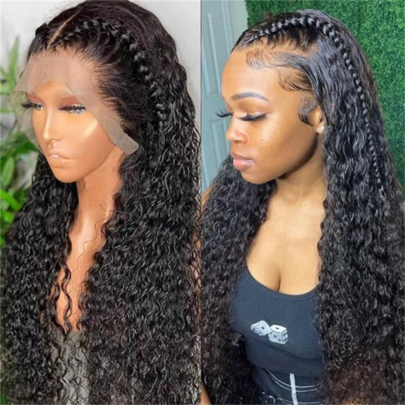 Brazilian Human Hair Water Wave HD Front Lace Wig18 Inch - Image 13