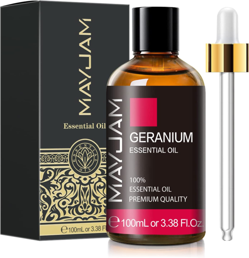 MAYJAM Geranium Essential Therapeutic, Massage Oil