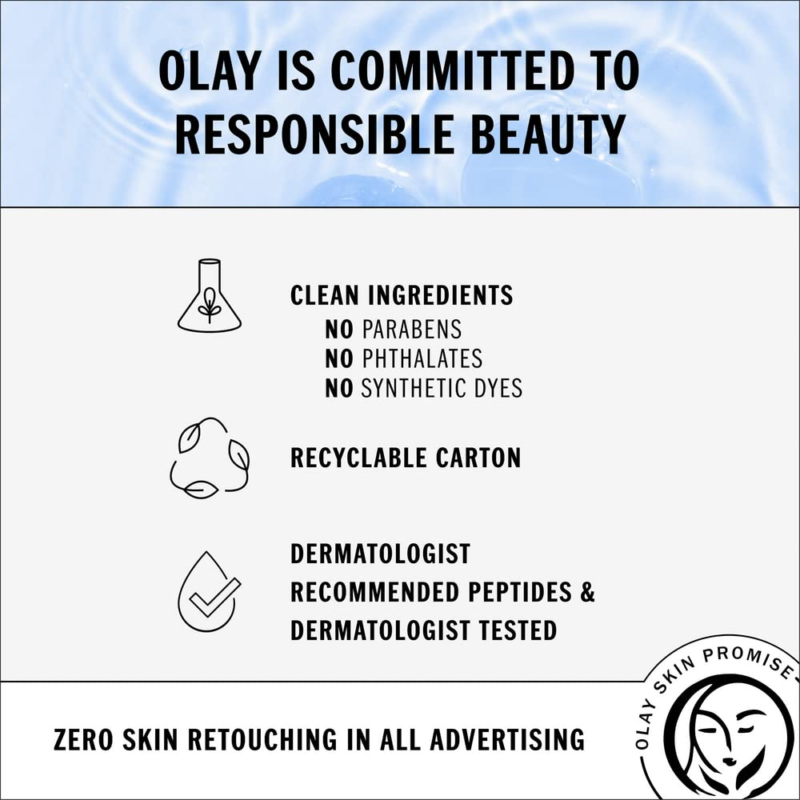 OLAY Regenerist Hyaluronic + Peptide 24 Gel Face Moisturizer - Image 3