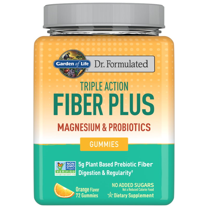 Fiber plus Digestive, Gut Constipation Relief with Magnesium and Probiotics