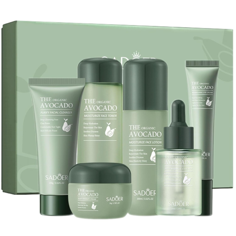 SADOER Avocado 6Pcs Skincare Set