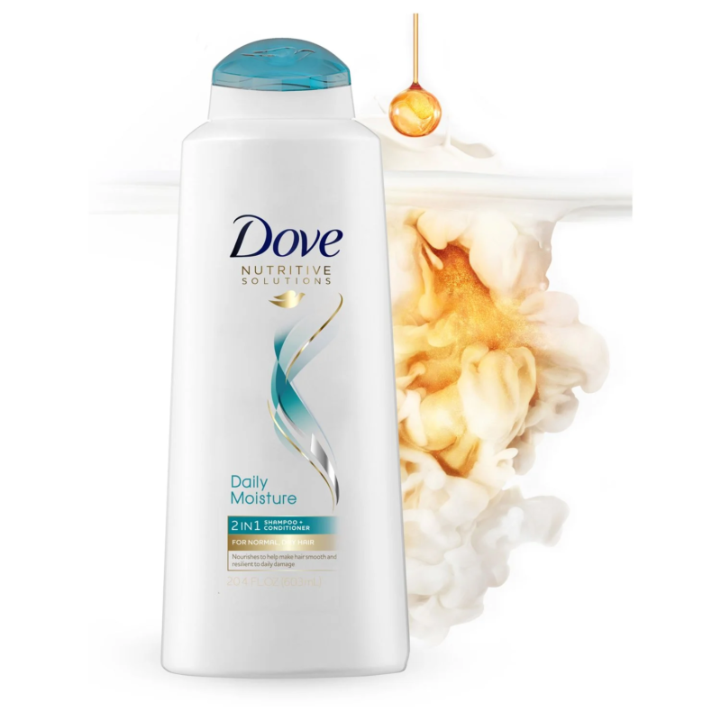 DOVE Nutritive Solutions Daily Moisture 2-In-1 Shampoo and Conditioner