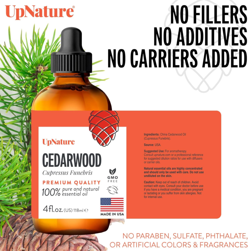UPNATURE Pure Cedarwood Essential Oil - Image 2