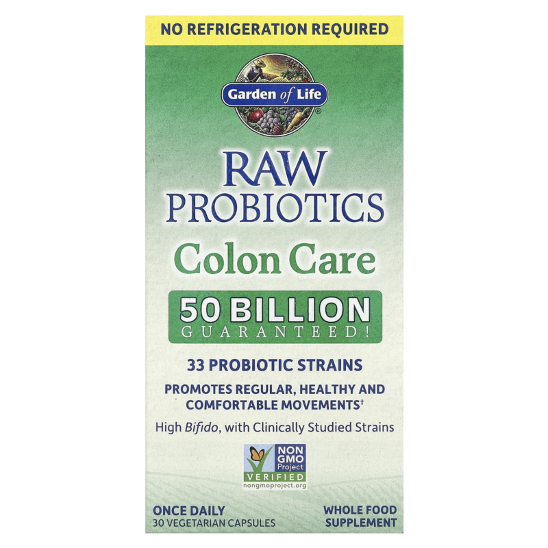 Raw Probiotics, Colon Care, 30 Vegetarian Capsules