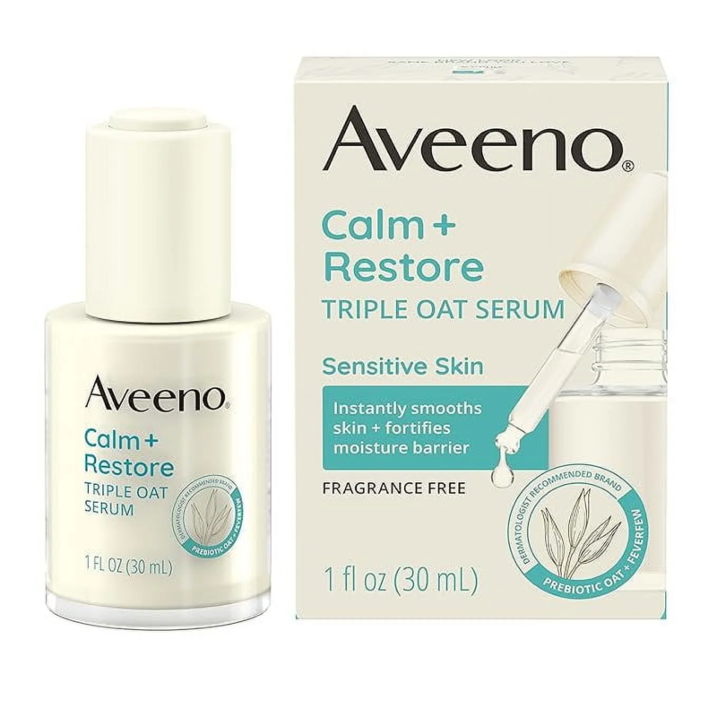 AVEENO Calm + Restore Triple Oat Hydrating Face Serum for Sensitive Skin