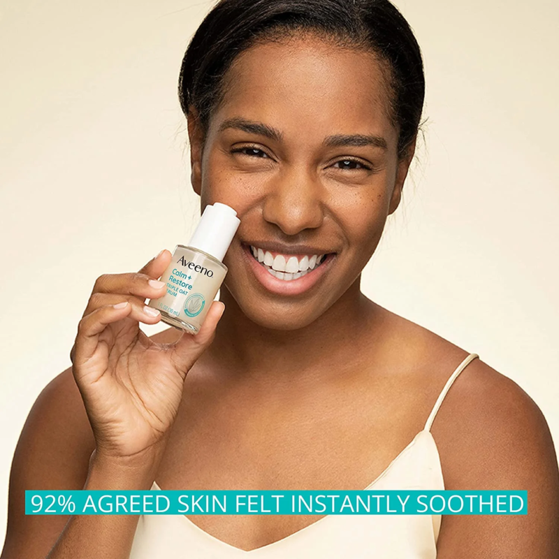 AVEENO Calm + Restore Triple Oat Hydrating Face Serum for Sensitive Skin - Image 3