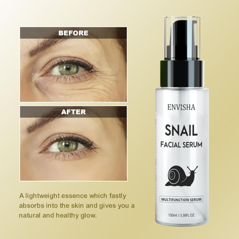 ENVISHA SNAIL Facial Serums,Hydrating with Snail Secretion Filtrate for Dull Skin & Fine Lines, Skin Nutrition - Image 3