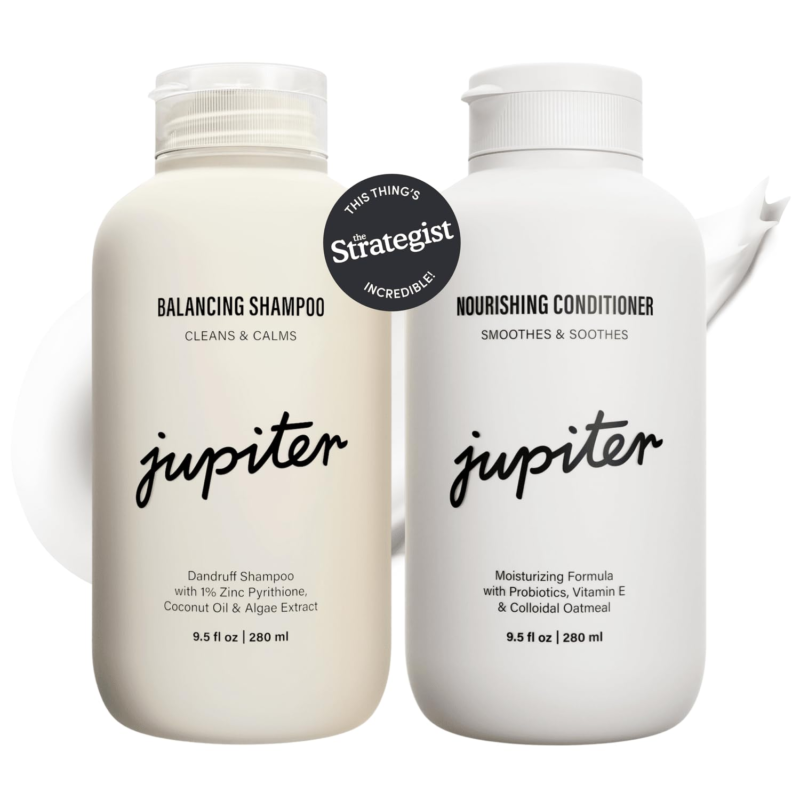 JUPITER Formulated Anti-Dandruff Shampoo & Conditioner, for Flaky, Itchy, Oily, Dry Scalp