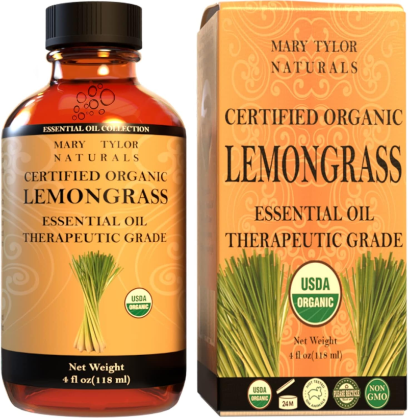 MARY TYLOR NATURALS Organic Lemongrass Essential Oil