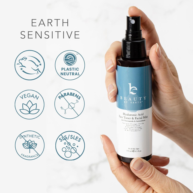 BEAUTY BY EARTH Hyaluronic Acid & Niacinamide Toner With Natural & Organic Ingredients - Image 6
