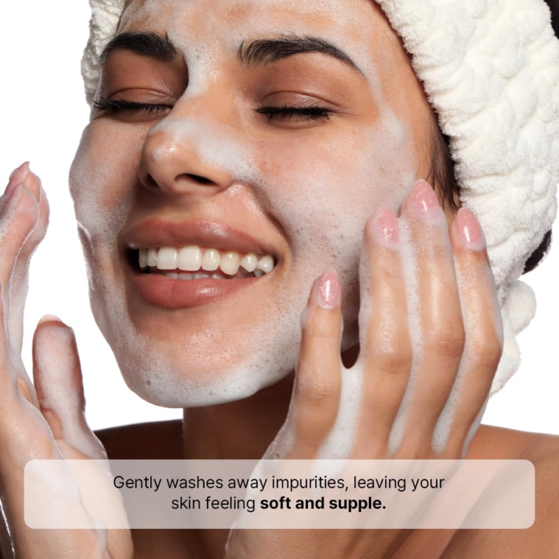 Foaming Daily Face Wash Skincare with Hyaluronic Acid-Blackberry Moisture Cleanser - Image 4