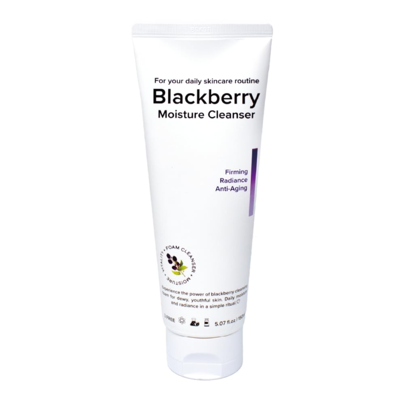 Foaming Daily Face Wash Skincare with Hyaluronic Acid-Blackberry Moisture Cleanser