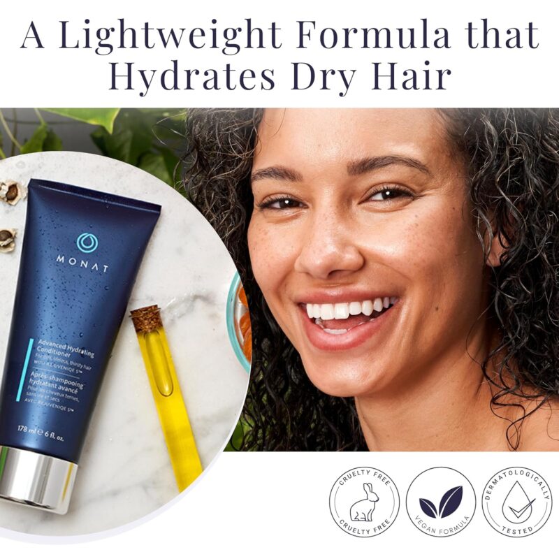Advanced Hydrating Conditioner - Lightweight, Hyaluronic Acid-Infused Moisturizer for Fine to Medium Hair, Color-Safe, 178Ml (6 Fl. Oz.) - Image 3