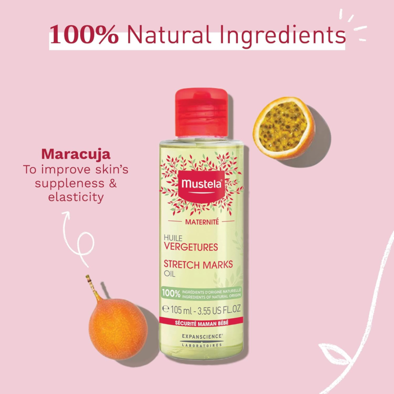 Stretch Marks Oil - with Natural Avocado, Maracuja & Sunflower Oil - Image 3