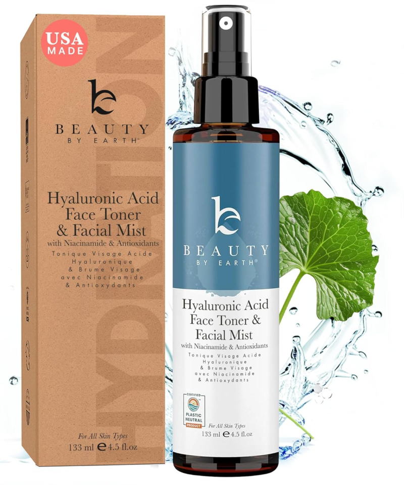 BEAUTY BY EARTH Hyaluronic Acid & Niacinamide Toner With Natural & Organic Ingredients