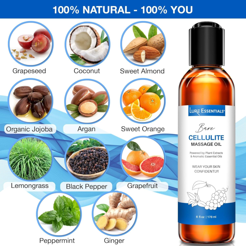 Hydrating Cellulite Body Massage Stretch Mark Oil - Image 3