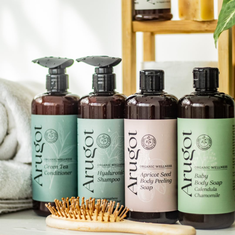Apricot Seed Organic Body Peeling Cleanser, Hyaluronic Acid & Aloe Vera Formula - Image 6