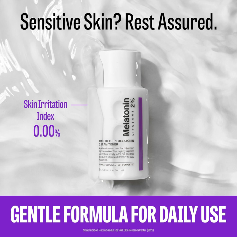 Highly Moisturizing Facial Melatonin Cream Toner - Image 6