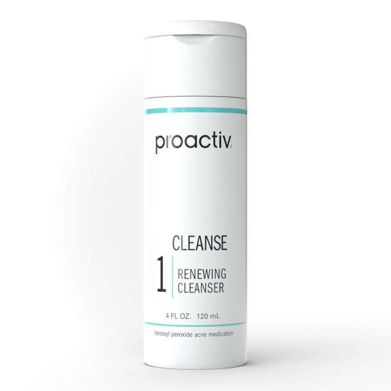 Benzoyl Peroxide Face Wash, Acne Treatment and Hyularonic Acid Moisturizer with Exfoliating Beads